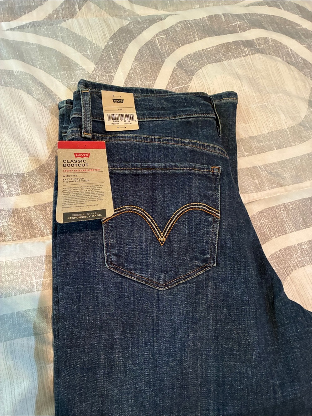 Levi's Women's Bootcut Jeans - Dark Blue Denim